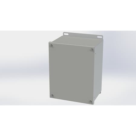 Saginaw Control & Engineering Captive Screws Electrical Enclosures, 10.13 in H, 6 in D, 8 in W, NEMA 3R, 4, 12, 13, Carbon Steel SCE-10086SC